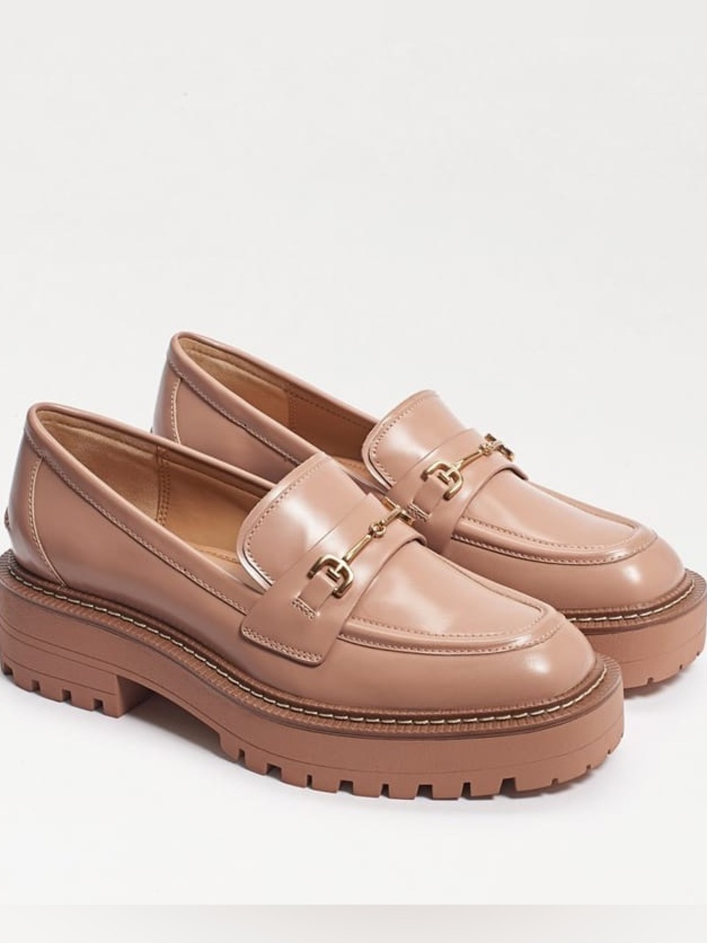 Sam Edelman | Women's Leather Laurs Maple Sugar Lug Sole Loafers